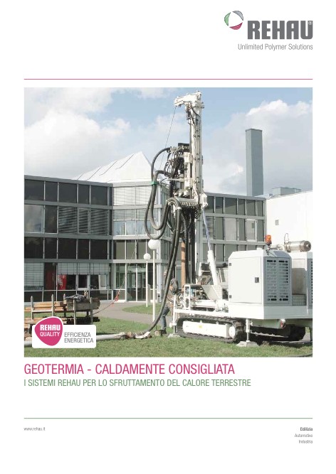 Rehau - Catalogue Geotermia caldamente consigliata