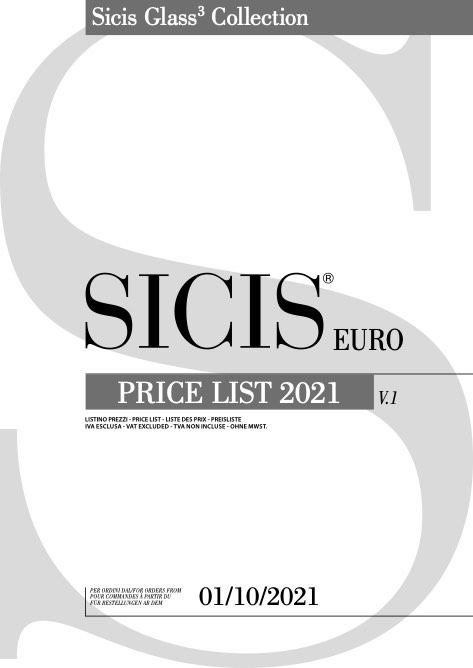 Sicis - Price list Glass3 Collection - Volume 1
