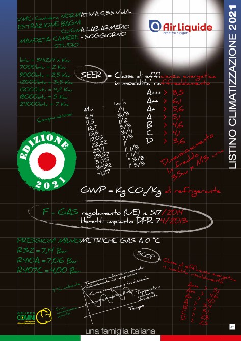 Comini - Listino prezzi 20. Air Liquide