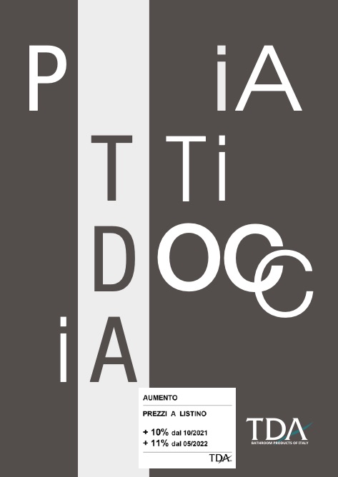 Tda - Listino prezzi Piatti Doccia