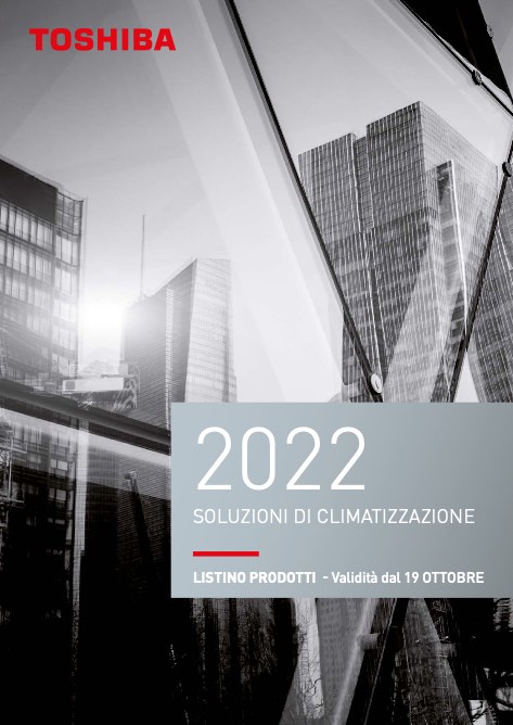 Toshiba Italia Multiclima - Price list Ottobre 2022