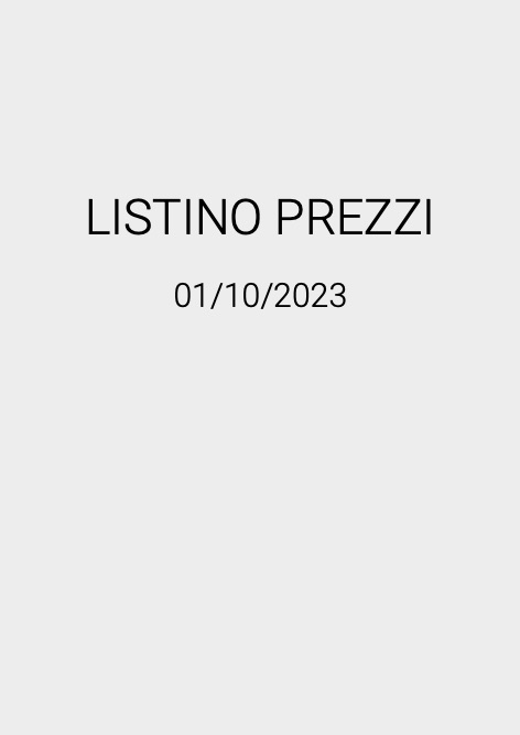 Hachiman - Прайс-лист Ottobre 2023