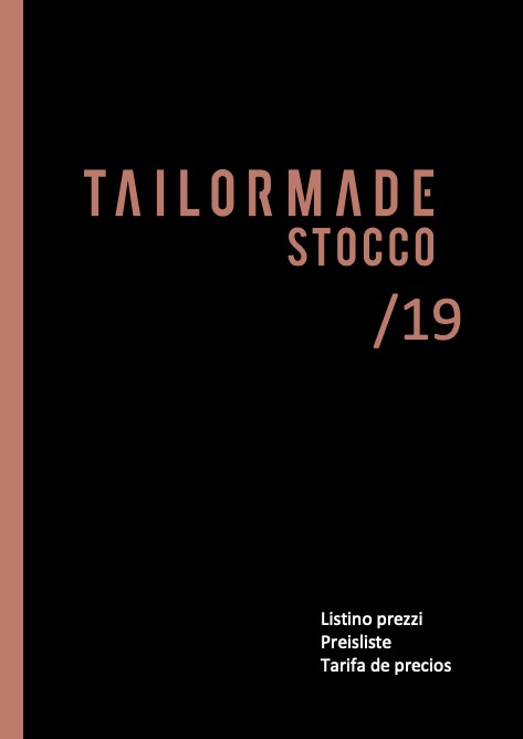 Stocco - Прайс-лист Tailormade