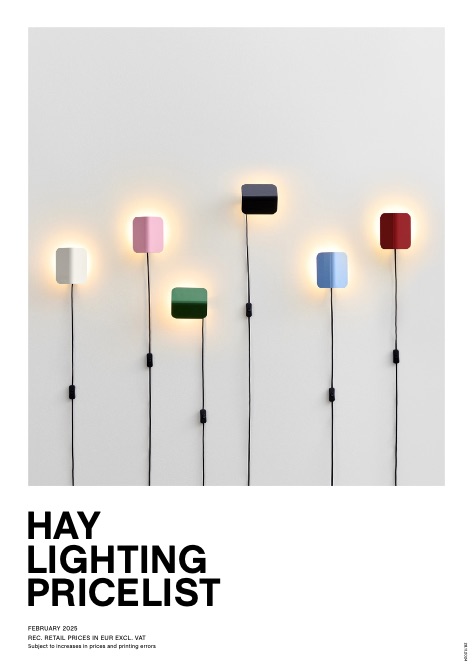 Hay - Listino prezzi Lighting