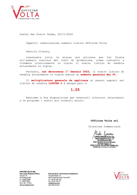 Volta - Listino prezzi 02_Rev.05