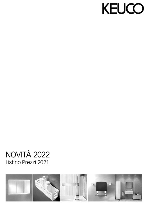 Keuco - 价目表 Novità 2022