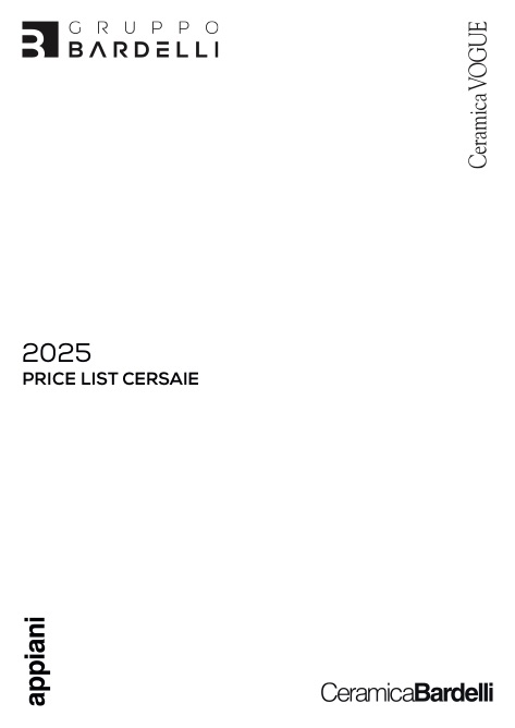 Appiani - Listino prezzi Cersaie 2025