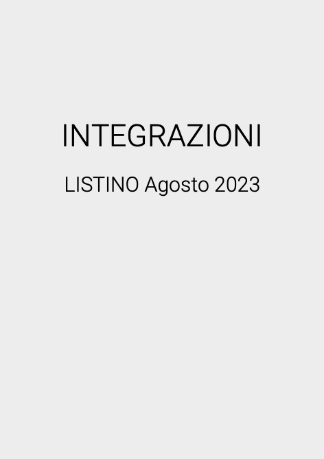 Camon - Listino prezzi INTEGRAZIONI