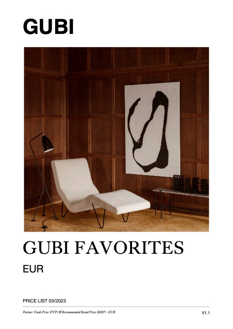 Gubi - Preisliste Favorites