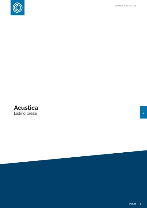 Lindab - 价目表 7 - Acustica
