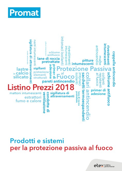 Promat - Price list 2018