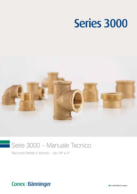 Conex Banninger - Catalogo Serie 3000 Manuale Tecnico