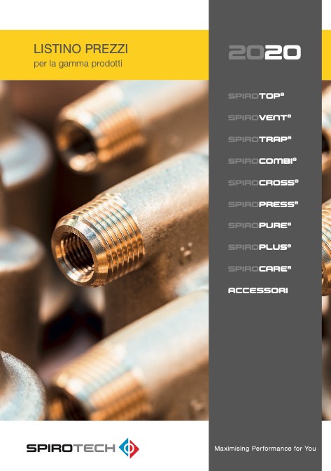 Spirotech - Listino prezzi 2020