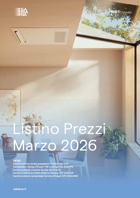 Sabiana - Liste de prix 2026