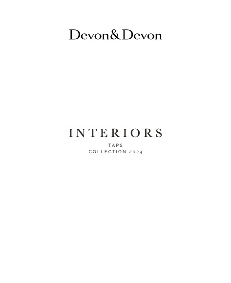Devon&Devon - Price list Taps Collection