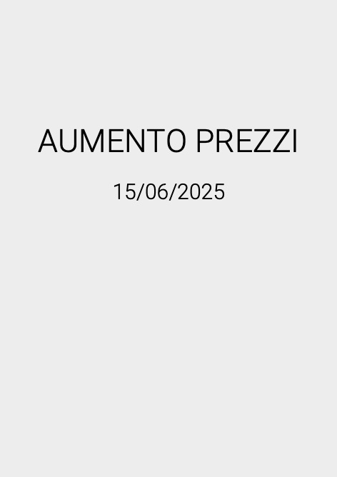 Del Taglia - Listino prezzi AUMENTO PREZZI