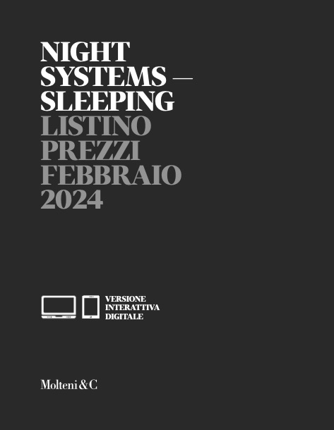 Molteni&C - Listino prezzi Night Systems Sleeping