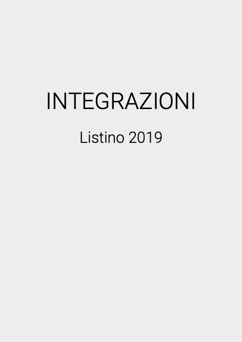 Rondine - Listino prezzi INTEGRAZIONI  2019