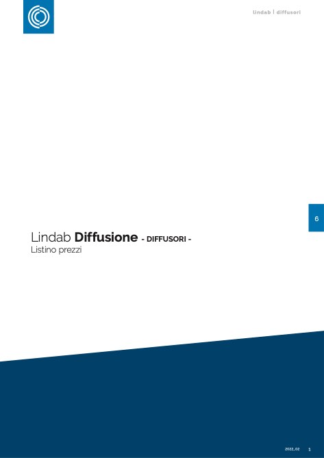 Lindab - Прайс-лист 6 - Diffusione diffusori