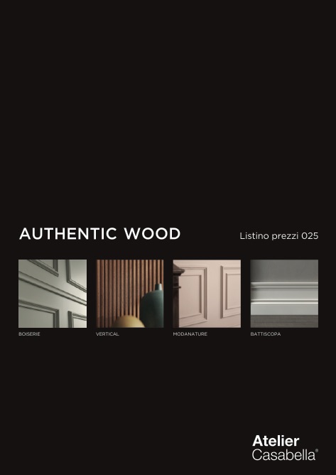 Atelier Casabella - Lista de precios Authentic Wood