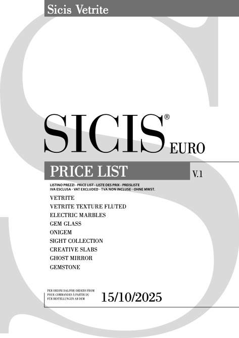 Sicis - Listino prezzi Vetrite