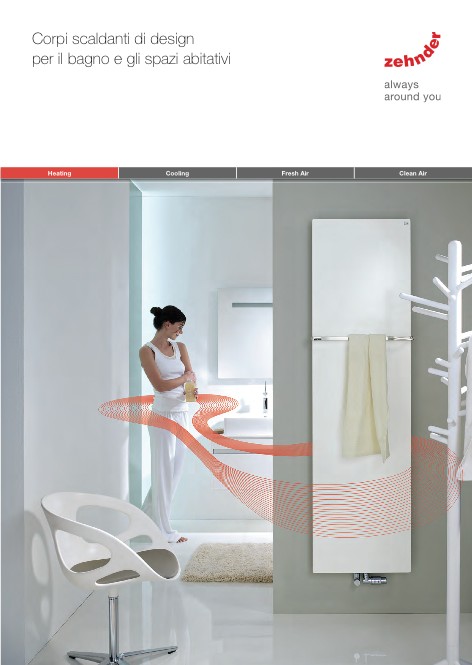 Zehnder - Catalogue Design | Corpi scaldanti di design per il bagno e gli spazi abitativi