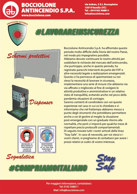 Bocciolone Antincendio - Katalog Lavorare in sicurezza