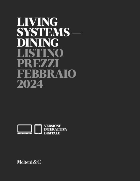 Molteni&C - Прайс-лист Living Systems Dining