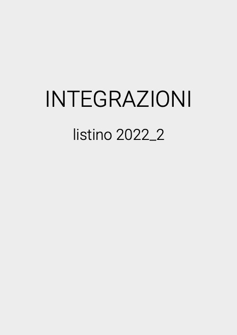 Ipf - Listino prezzi INTEGRAZIONI