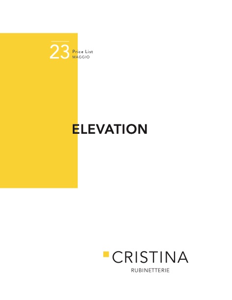 Cristina - Lista de precios Elevation