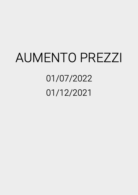 Hidrobox - 价目表 Aumento Prezzi