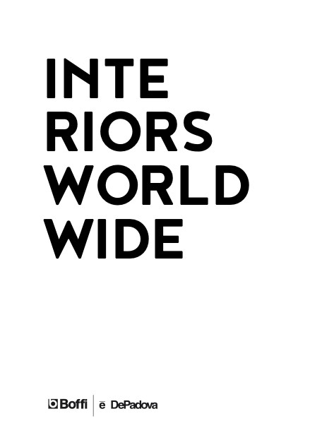 Boffi - Catalogue Interiors Worldwide