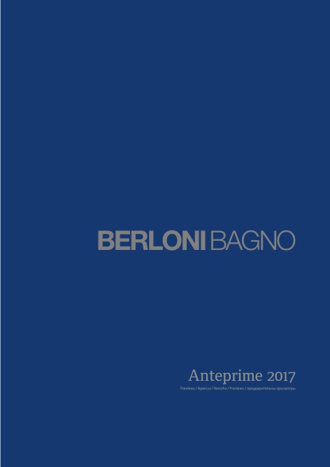 Berloni Bagno - Price list Anteprime 2017