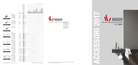 Vasco - Прайс-лист Accessori 2017