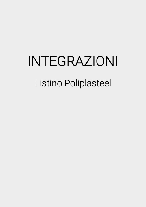 Poliedra - Listino prezzi INTEGRAZIONI