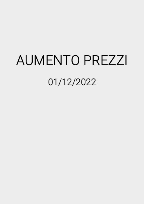 Antonio Lupi - Price list AUMENTO PREZZI