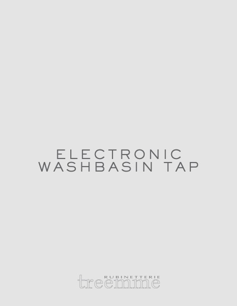Rubinetterie Treemme - Katalog Electronic Washbasin Tap