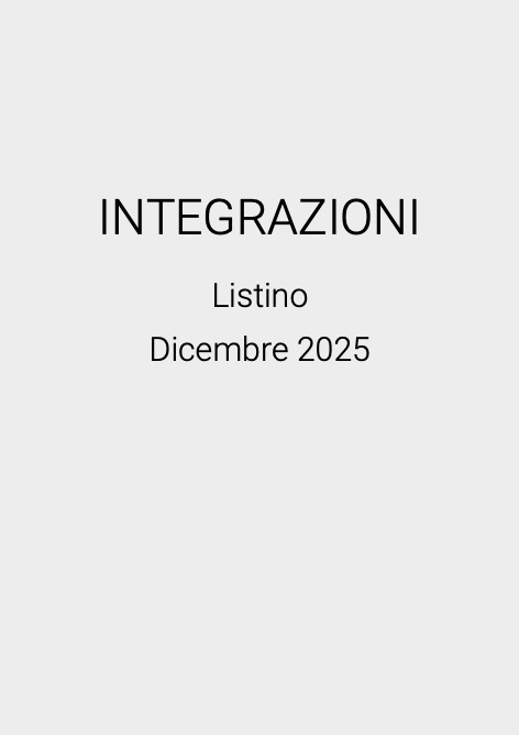 Sentinel - Listino prezzi INTEGRAZIONI