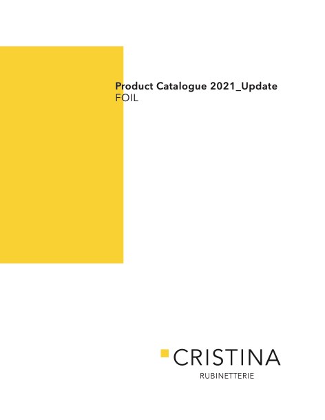 Cristina - Catalogue Product Catalogue 2021_Update FOIL