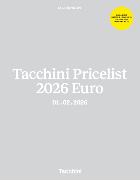 Tacchini - Listino prezzi 2026 v.6