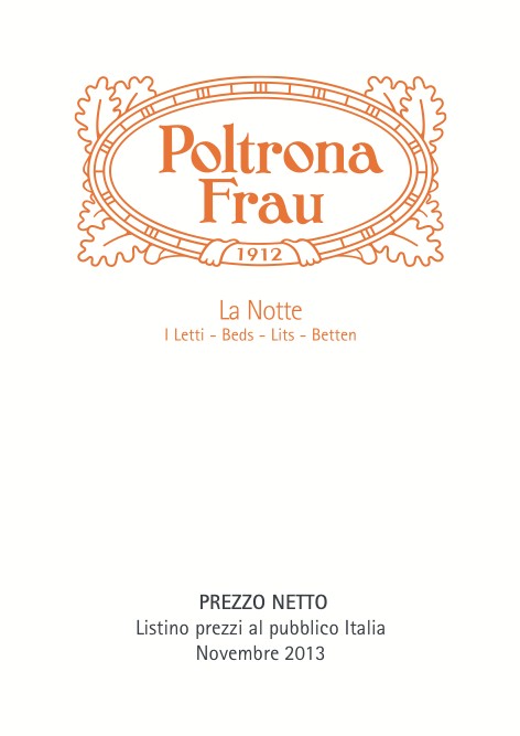 Poltrona Frau - Price list La notte - I letti - novembre 2013