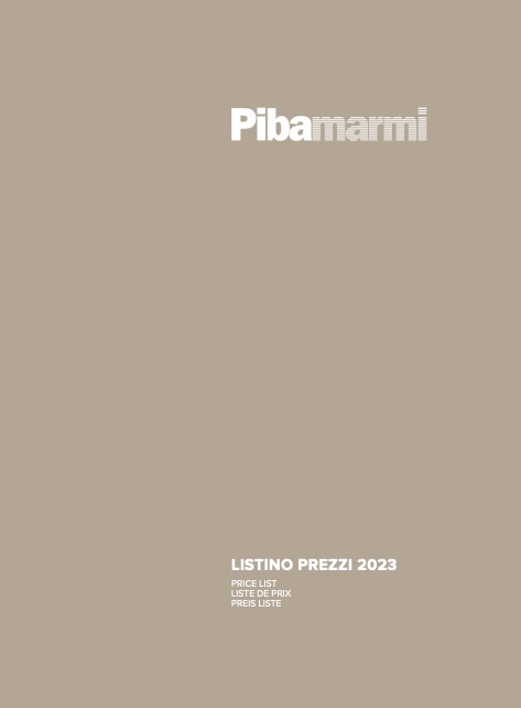 Piba Marmi - Прайс-лист 2023