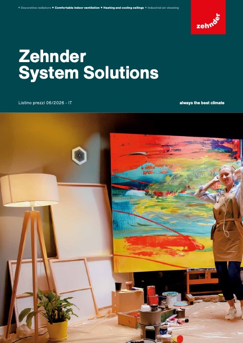 Zehnder Systems - Listino prezzi 06/2026