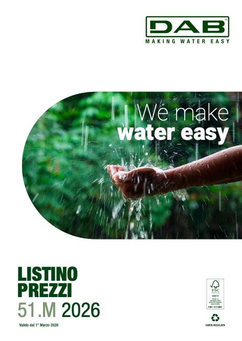 Dab Pumps - Listino prezzi 51.M 2026