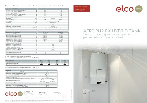 Elco - Catalogue AEROPUR RX HYBRID TANK