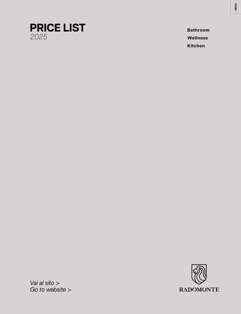Radomonte - Listino prezzi 2025