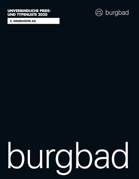 Burgbad - Прайс-лист 2020
