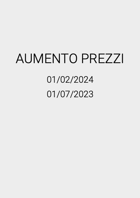 Fonderia Artistica Perincioli - Price list Aumento Prezzi