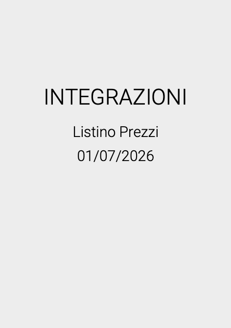 Giuseppe Tirinnanzi - 价目表 INTEGRAZIONI