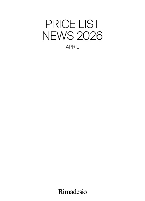 Rimadesio - Preisliste News 2026